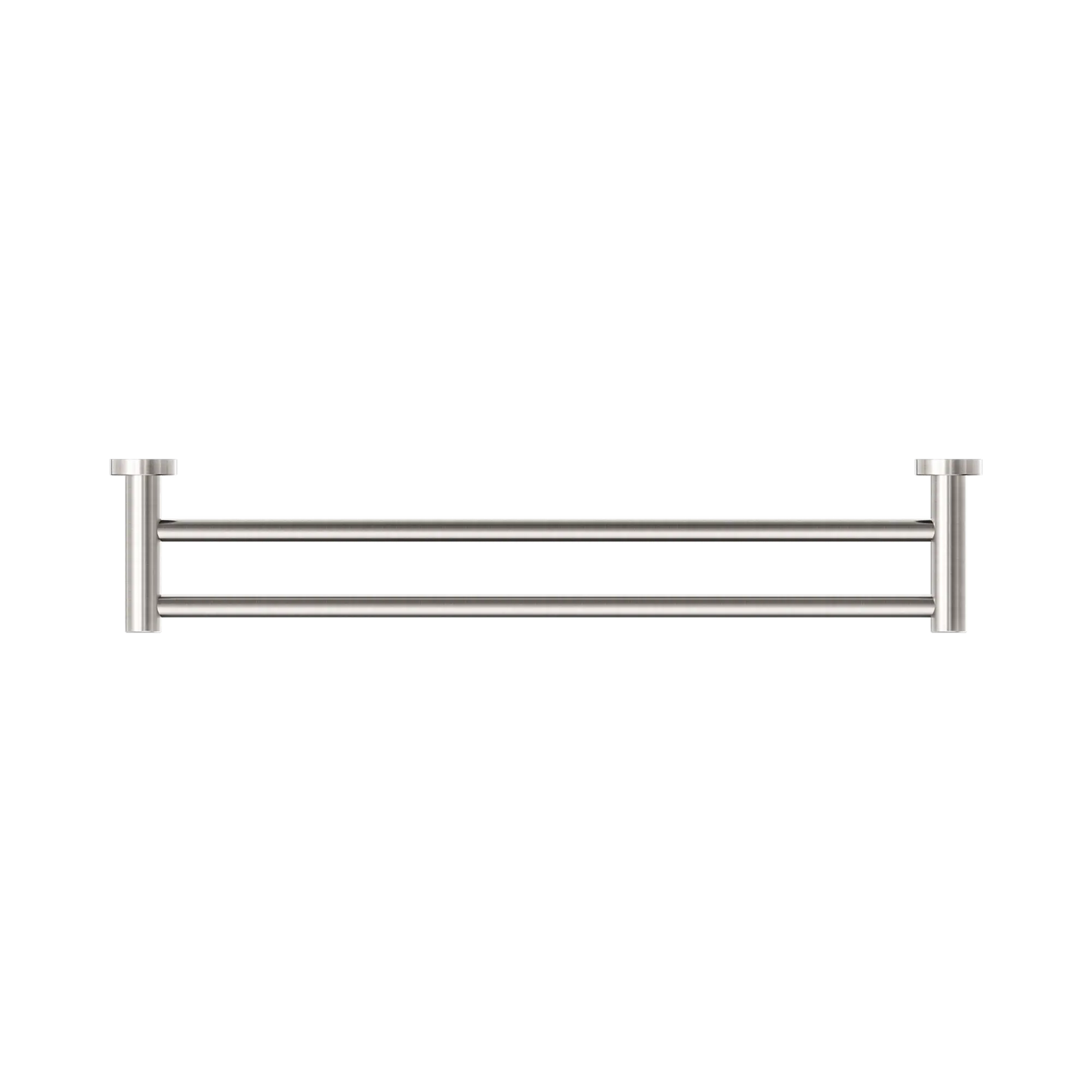 Dolce II Double Towel Rail 600mm Brushed Nickel