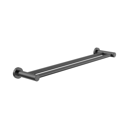 Dolce II Double Towel Rail 600mm Gun Metal