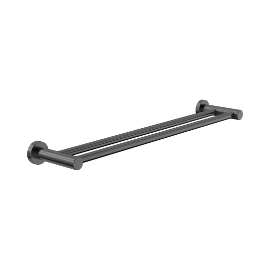 Dolce II Double Towel Rail 600mm Gun Metal