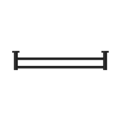 Dolce II Double Towel Rail 600mm Matte Black
