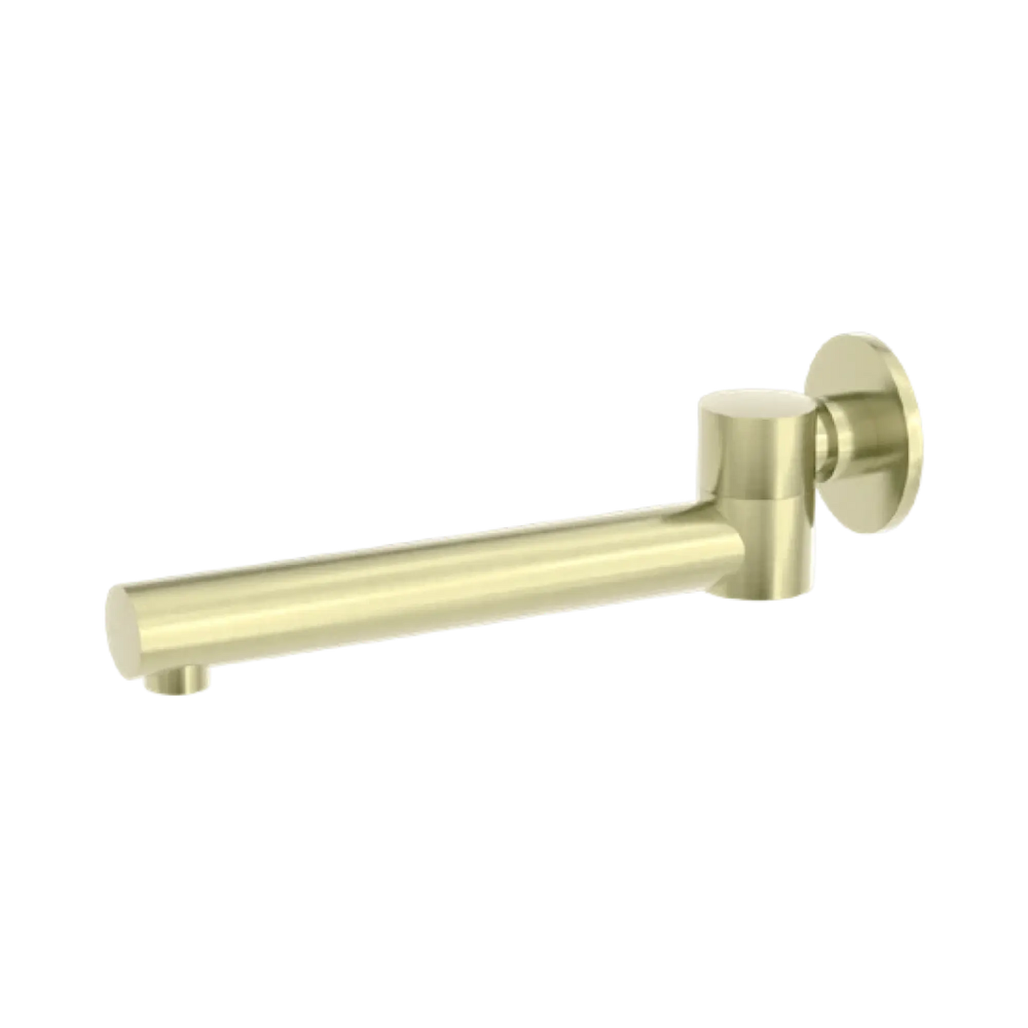 Dolce Wall Mounted Swivel Bath Spout Only Brushed Gold