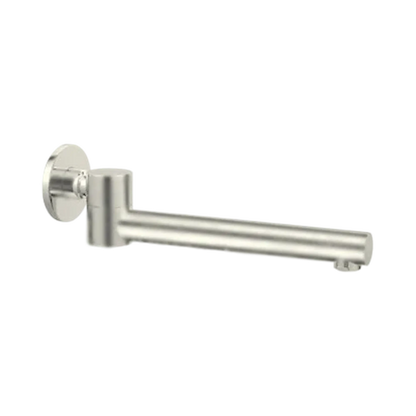 Dolce Wall Mounted Swivel Bath Spout Only Brushed Nickel