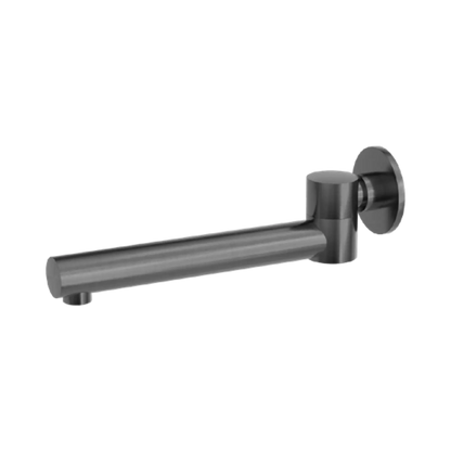 Dolce Wall Mounted Swivel Bath Spout Only Gun Metal
