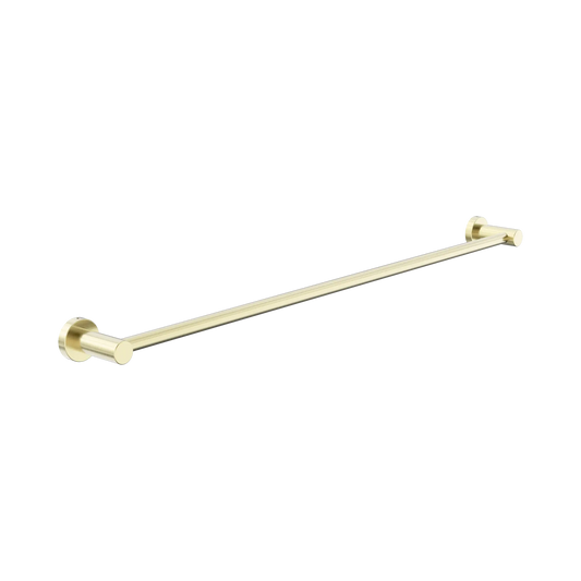 Dolce II Single Towel Rail 800mm Brushed Gold