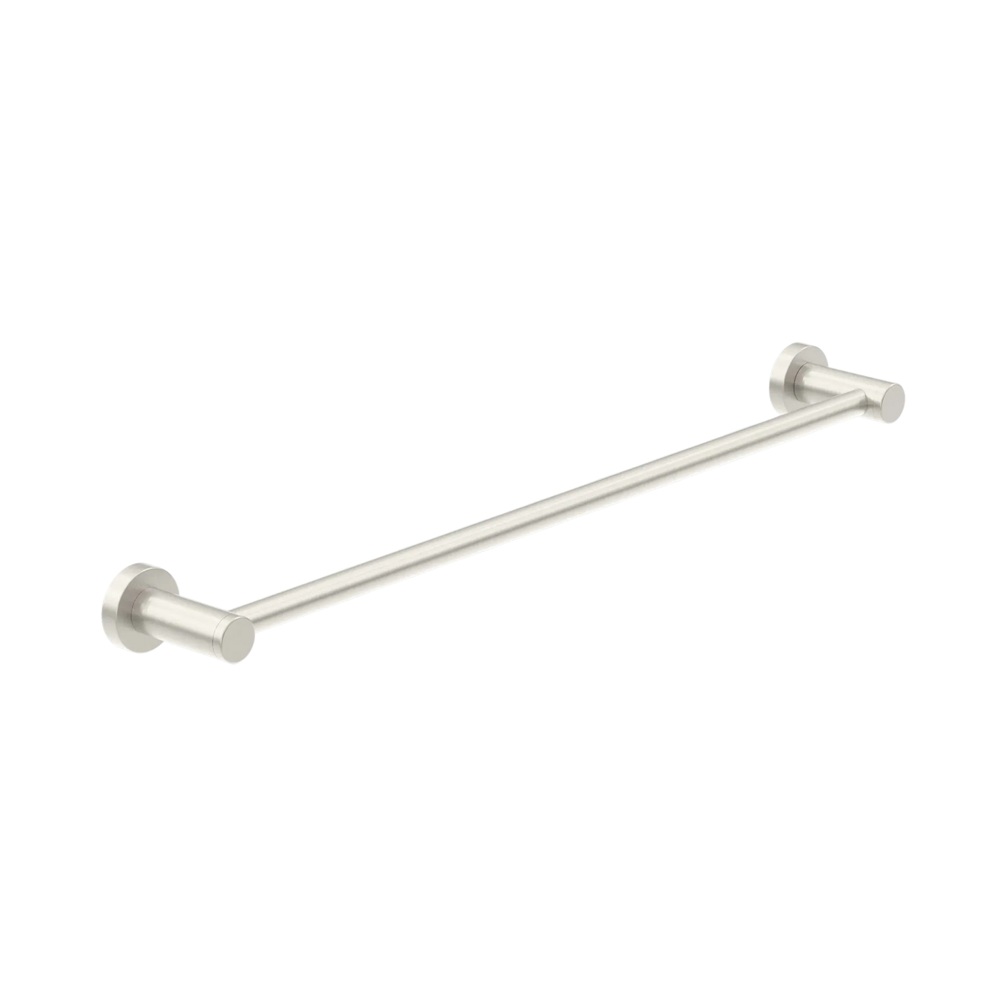 Dolce II Single Towel Rail 800mm Brushed Nickel