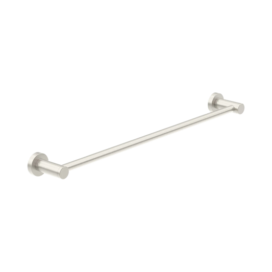 Dolce II Single Towel Rail 800mm Brushed Nickel