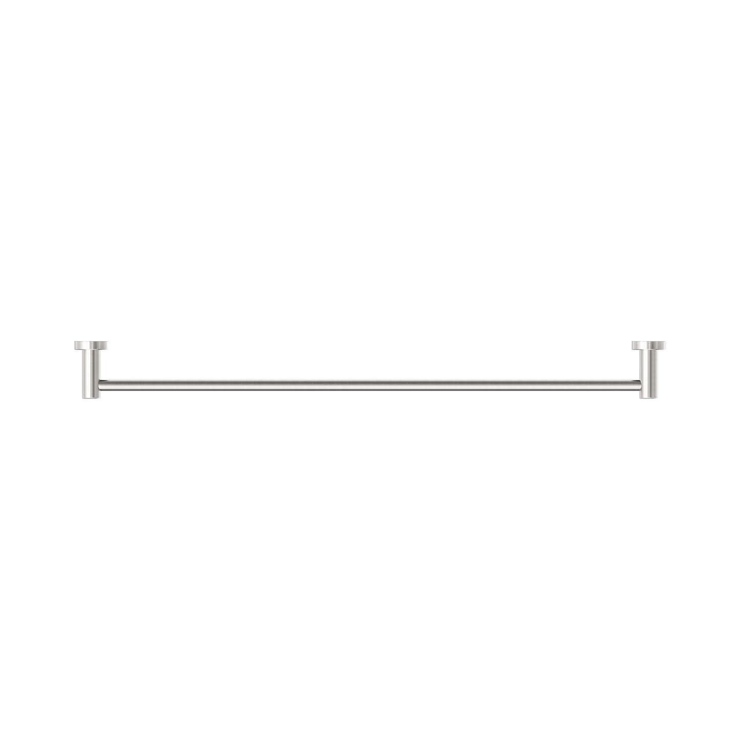 Dolce II Single Towel Rail 800mm Brushed Nickel