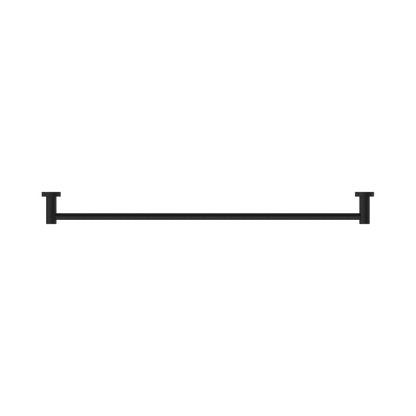 Dolce II Single Towel Rail 800mm Matte Black