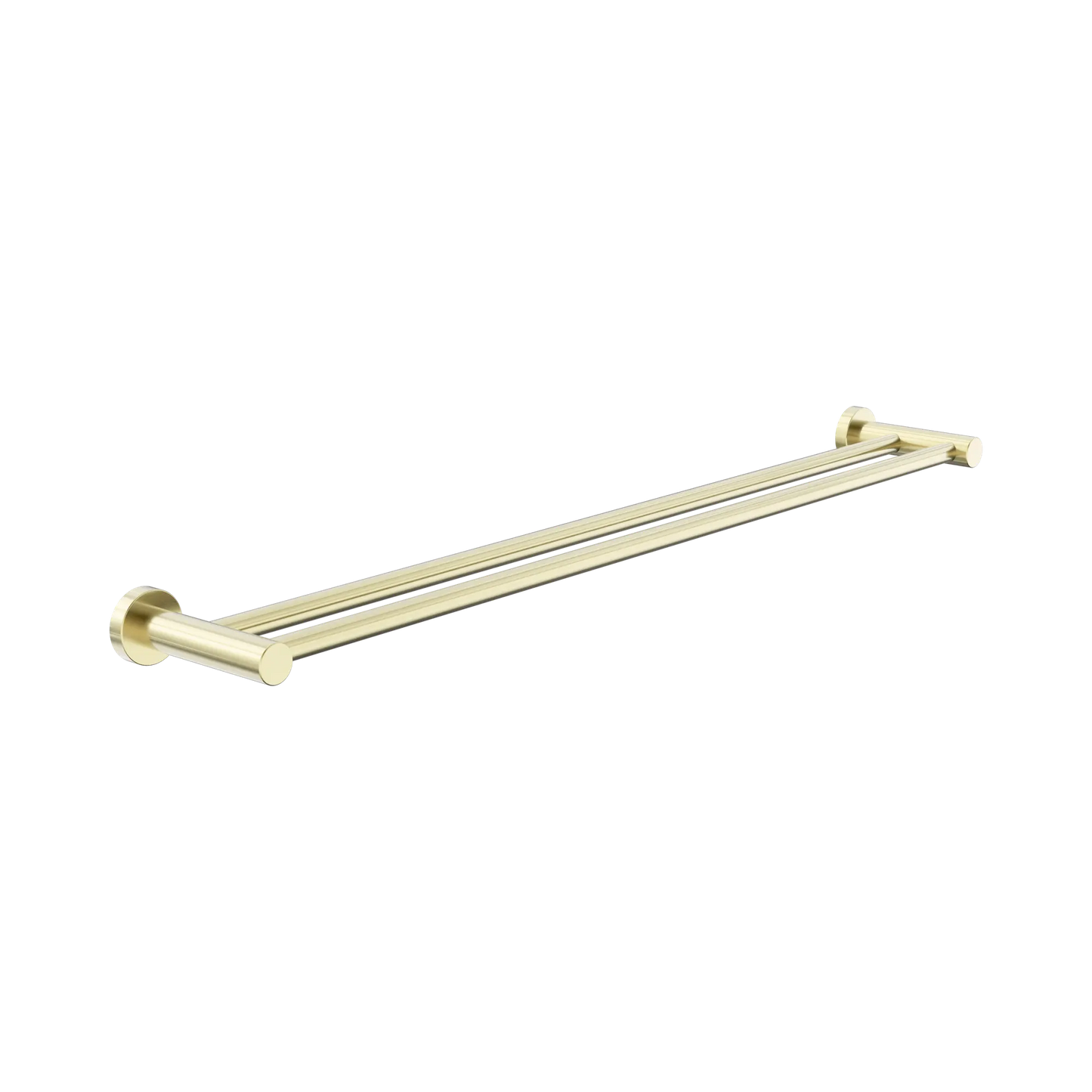Dolce II Double Towel Rail 800mm Brushed Gold