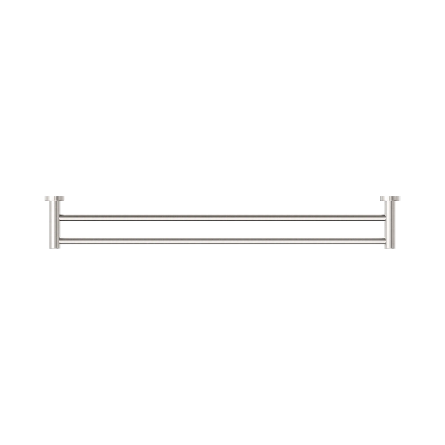 Dolce II Double Towel Rail 800mm Brushed Nickel