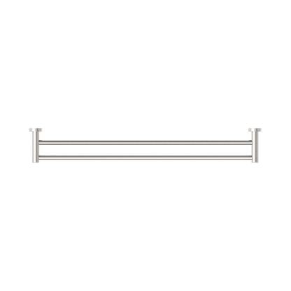 Dolce II Double Towel Rail 800mm Brushed Nickel