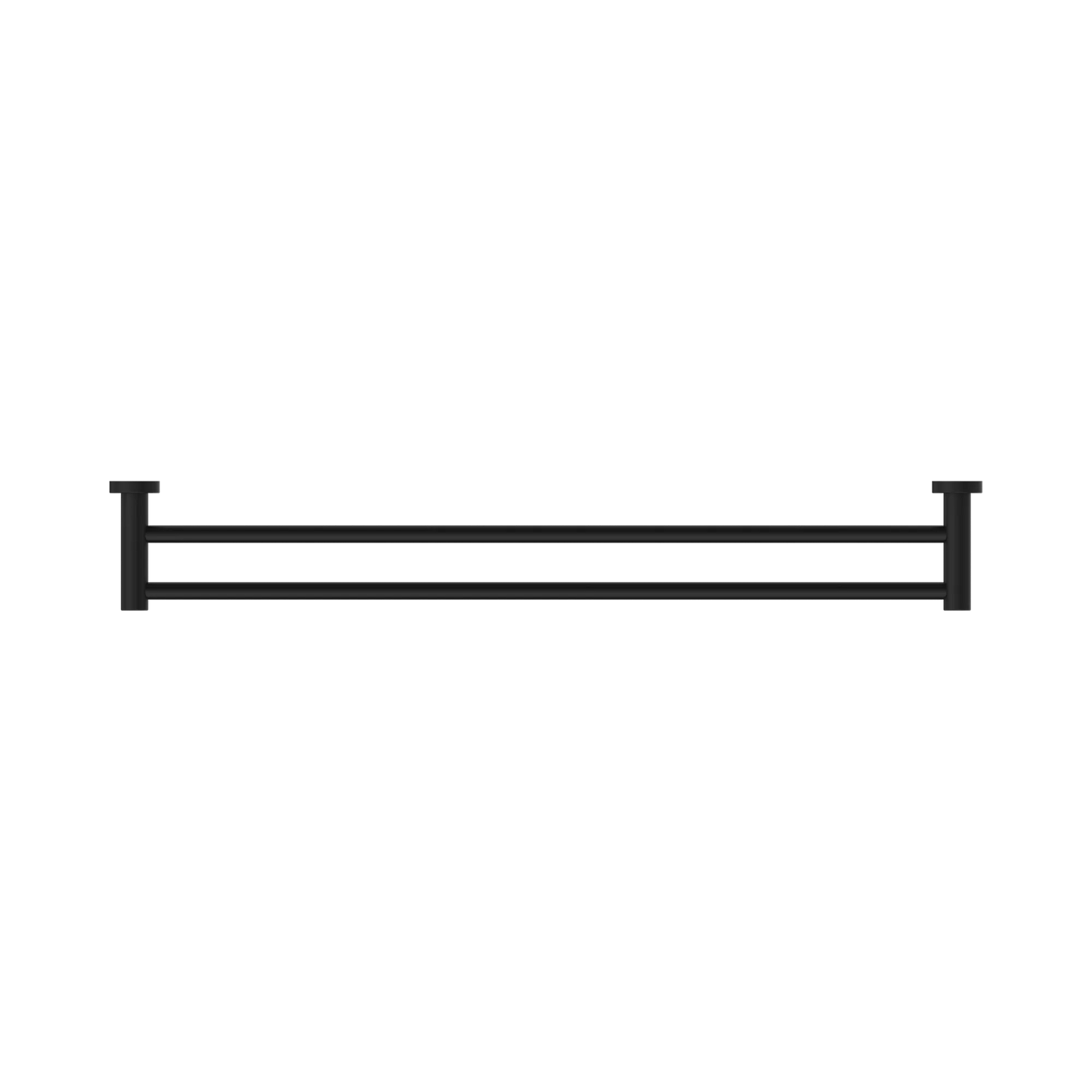 Dolce II Double Towel Rail 800mm Matte Black