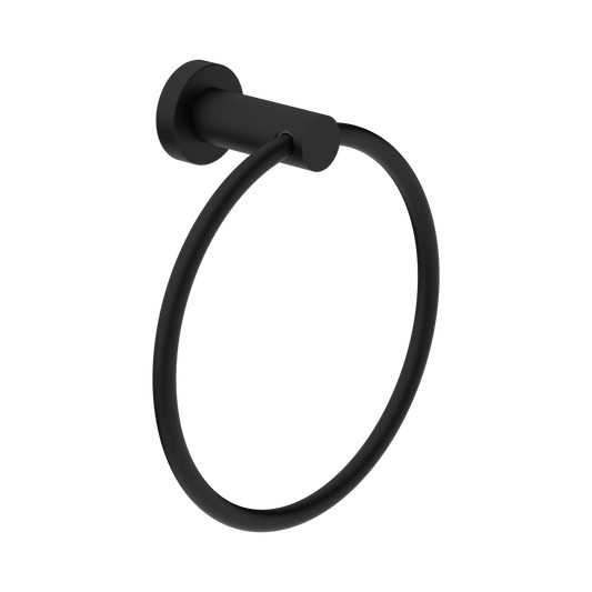 Dolce II Hand Towel Ring Matte Black