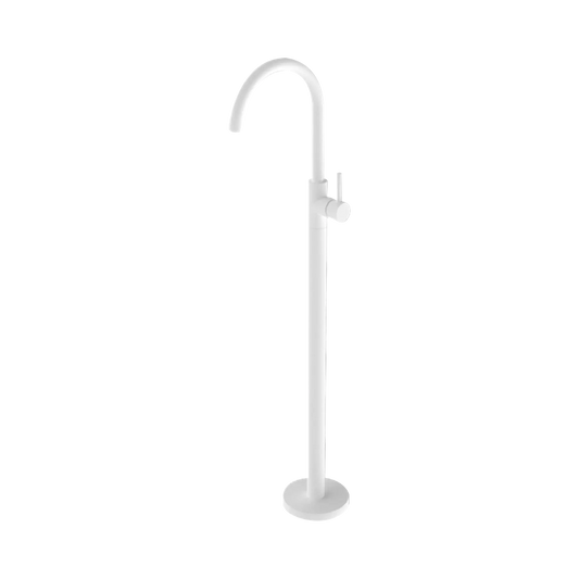 Mecca Freestanding Bath Mixer Matte White