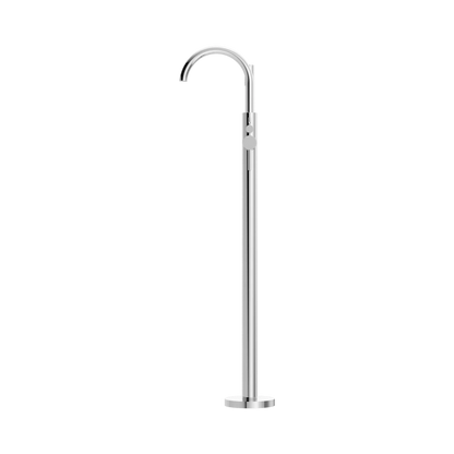 Mecca Round Freestanding Mixer With Hand Shower Chrome