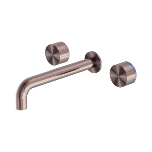 Kara Wall Basin Set 180mm Brushed Bronze