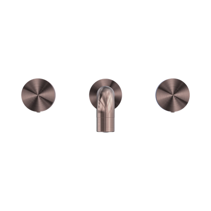 Kara Wall Basin Set 180mm Brushed Bronze