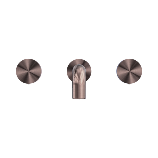 Kara Wall Basin Set 180mm Brushed Bronze