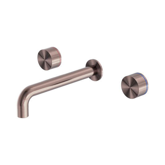 Kara Wall Basin Set 215mm Brushed Bronze