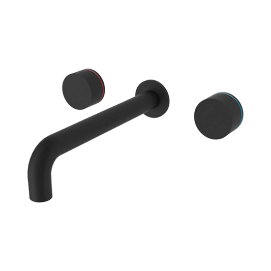 Kara Wall Basin Set 215mm Matte Black