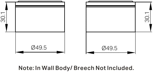 Kara Wall Top Assemblies Matte Black