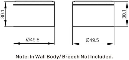Kara Wall Top Assemblies Matte Black