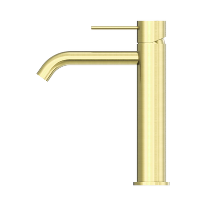 Mecca Mid Tall Basin Mixer Brushed Gold