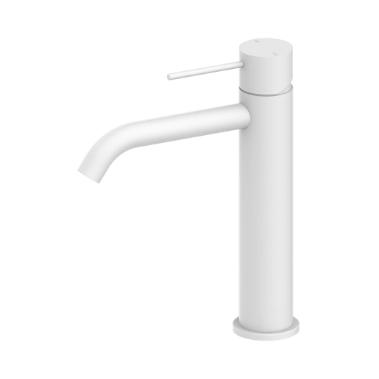 Mecca Mid Tall Basin Mixer Matte White