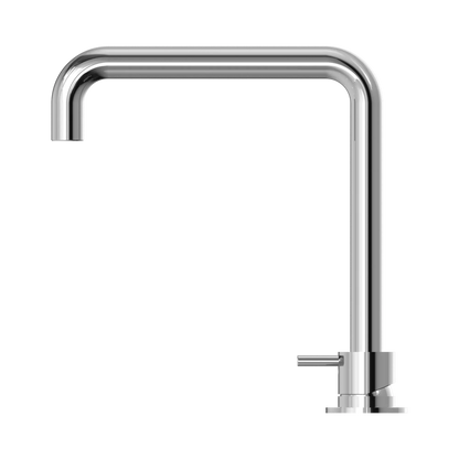 Mecca Hob Basin Mixer Square Swivel Spout Chrome