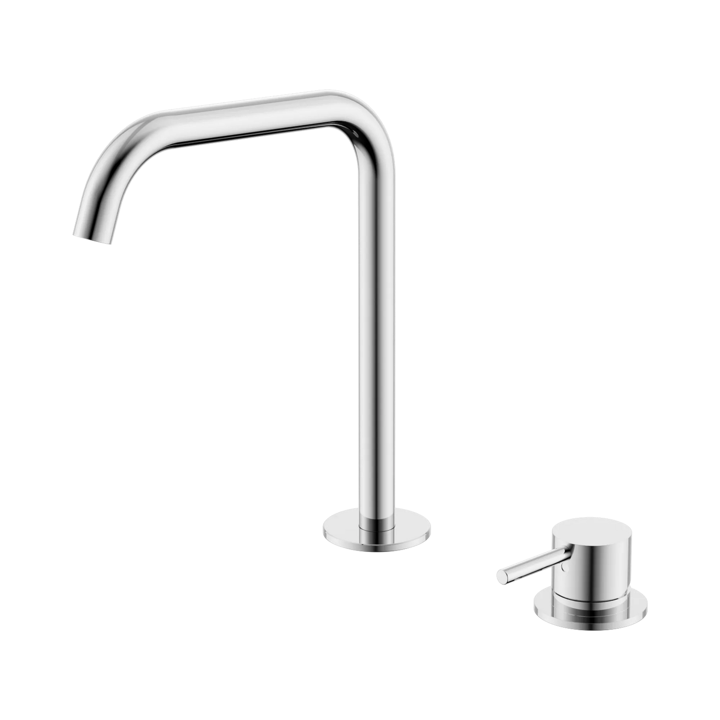 Mecca Hob Bath/Kitchen Mixer Set Edge Spout Chrome