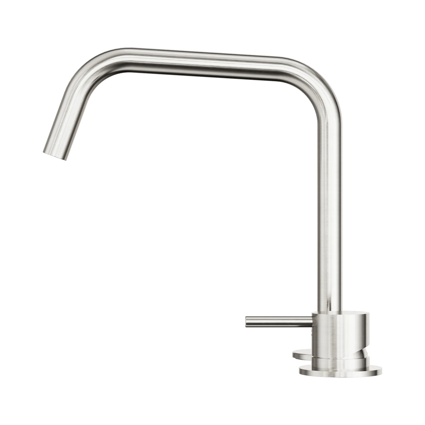 Mecca Hob Bath/Kitchen Mixer Set Edge Spout II Brushed Nickel