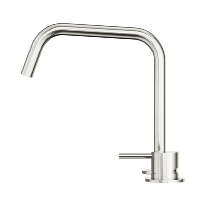 Mecca Hob Bath/Kitchen Mixer Set Edge Spout II Brushed Nickel