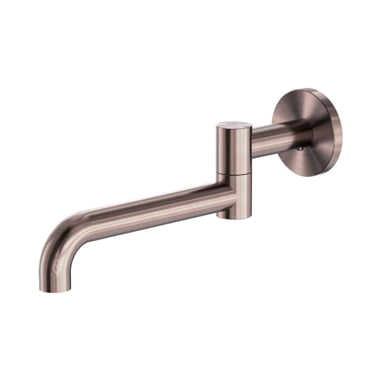 Mecca Wall Mounted Swivel Bath Spout Only 225mm Brushed Bronze