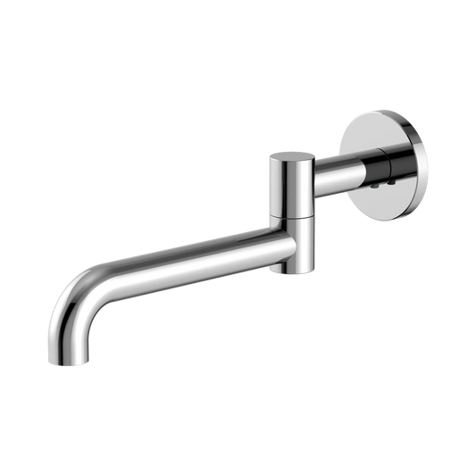 Mecca Wall Mounted Swivel Bath Spout Only 225mm Chrome
