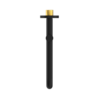 Mecca Wall Mounted Swivel Bath Spout Only 225mm Matte Black