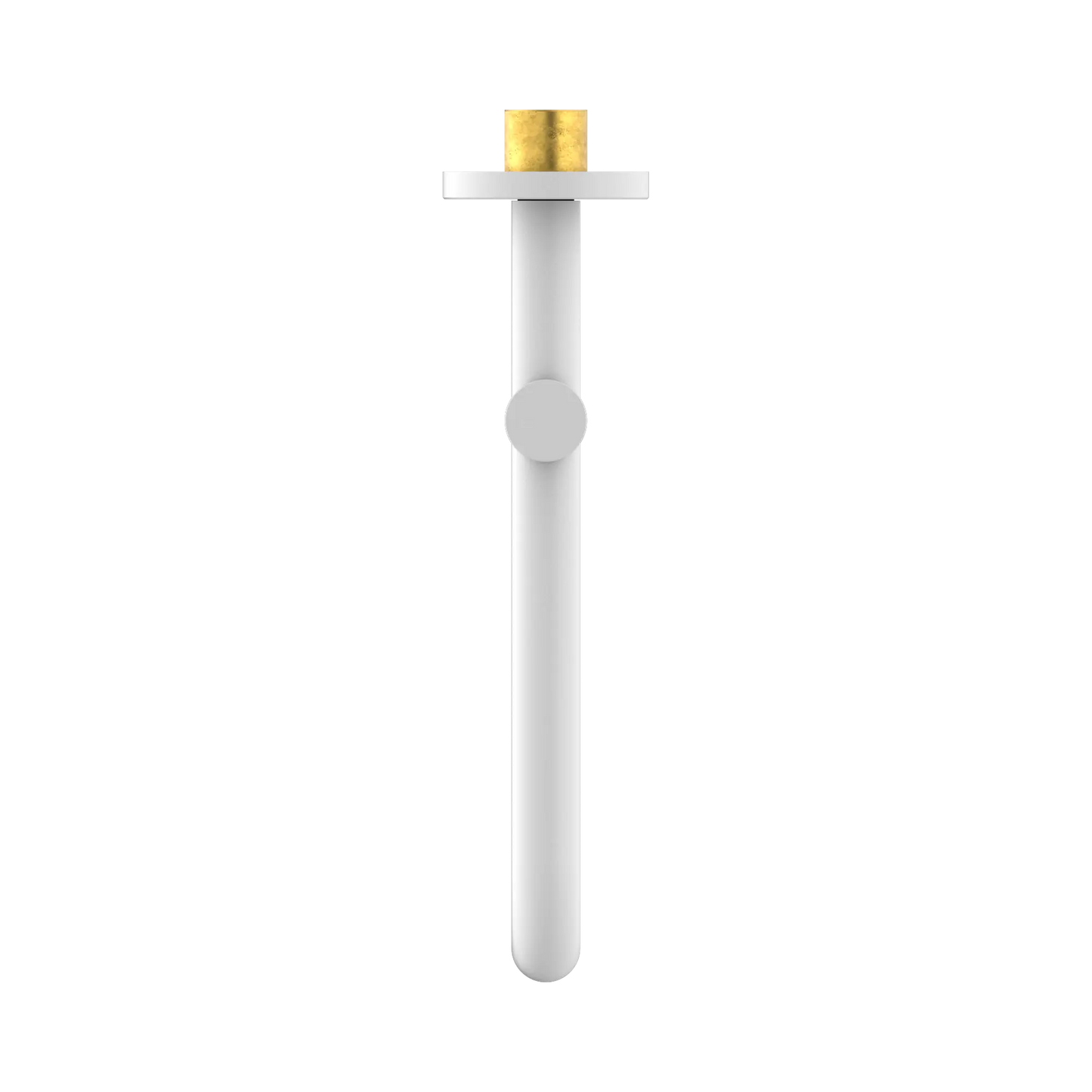 Mecca Wall Mounted Swivel Bath Spout Only 225mm Matte White