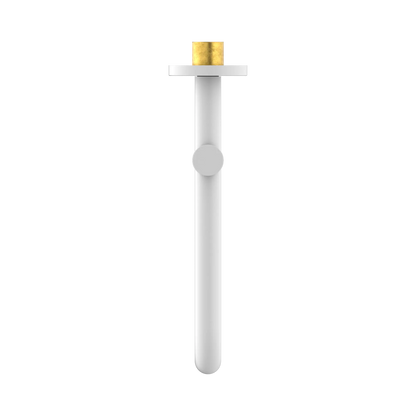 Mecca Wall Mounted Swivel Bath Spout Only 225mm Matte White