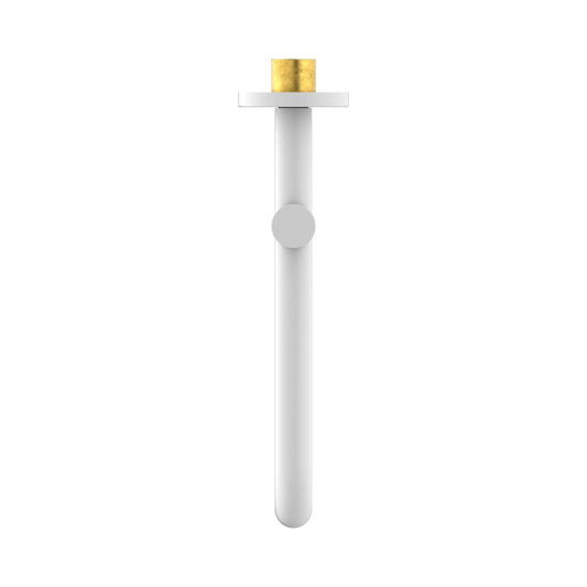 Mecca Wall Mounted Swivel Bath Spout Only 225mm Matte White