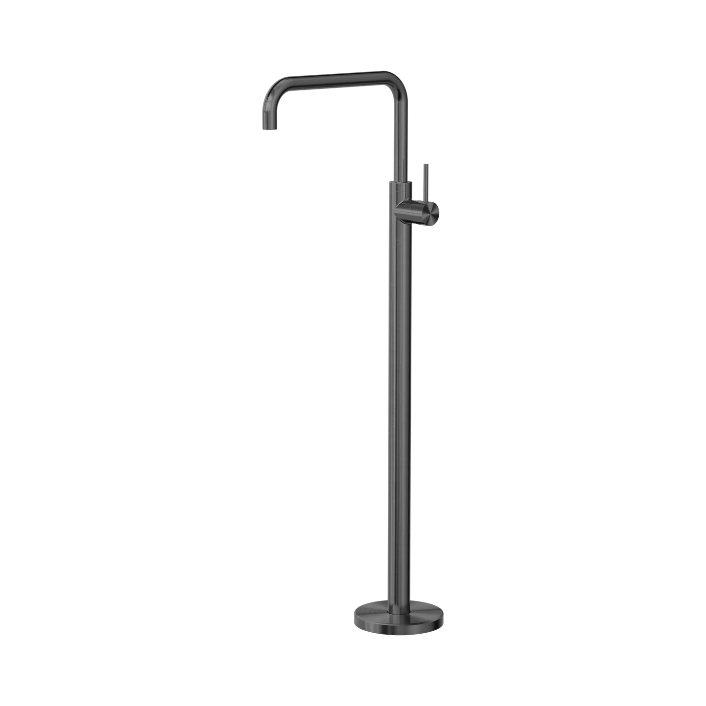 Mecca Freestanding Bath Mixer Square Shape Gun Metal
