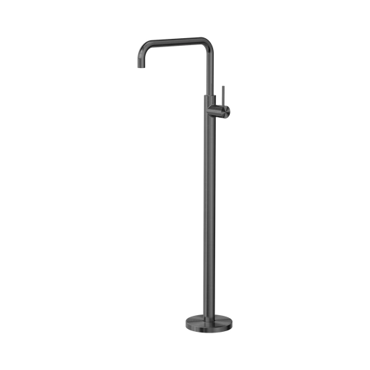Mecca Freestanding Bath Mixer Square Shape Gun Metal