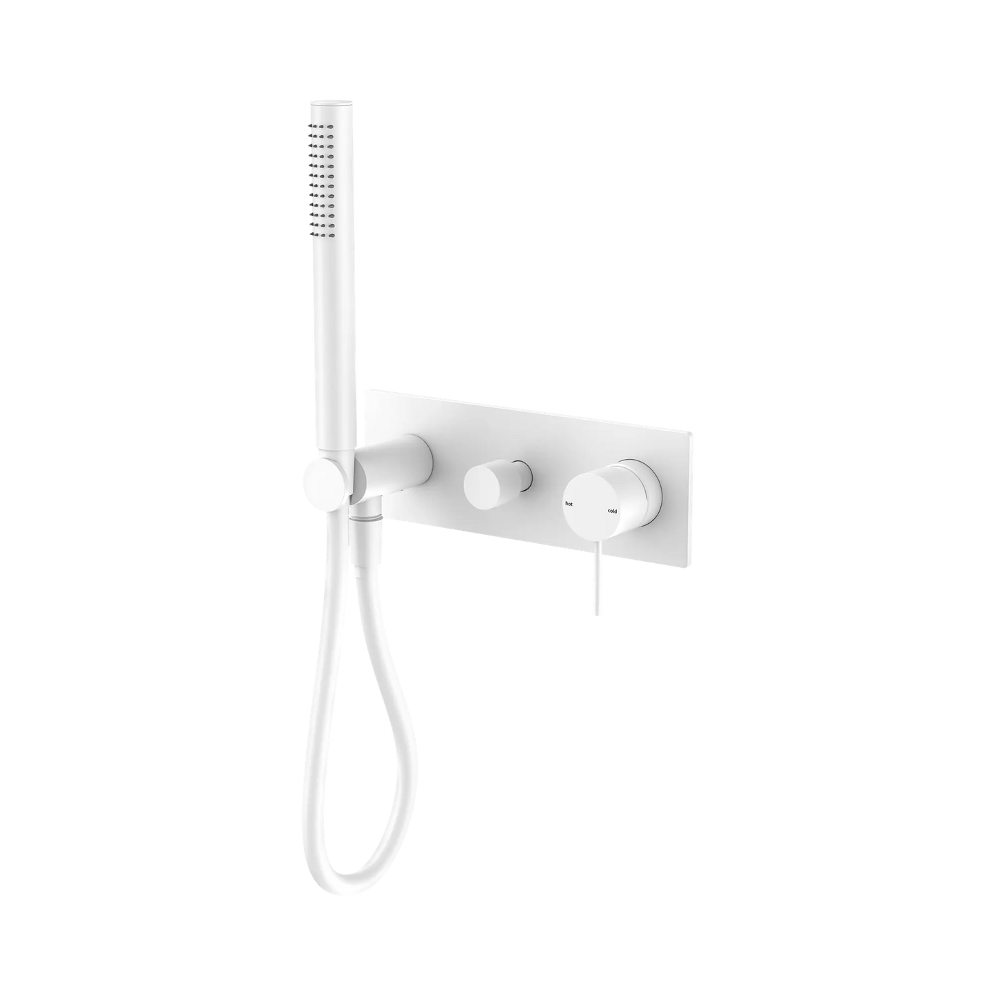 Mecca Shower Mixer With Diverter System Matte White