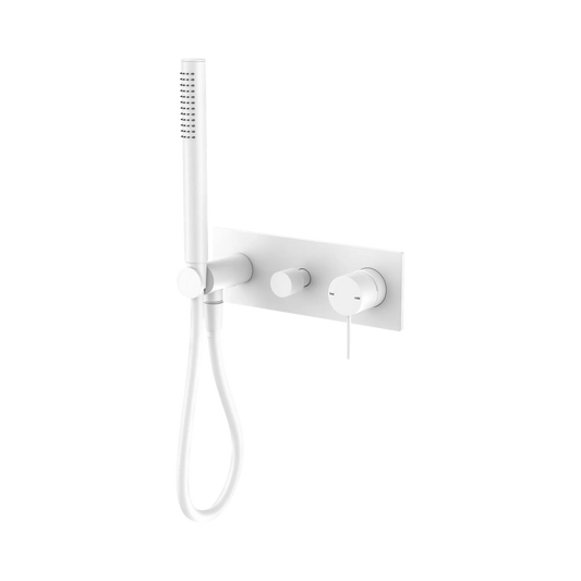 Mecca Shower Mixer With Diverter System Matte White