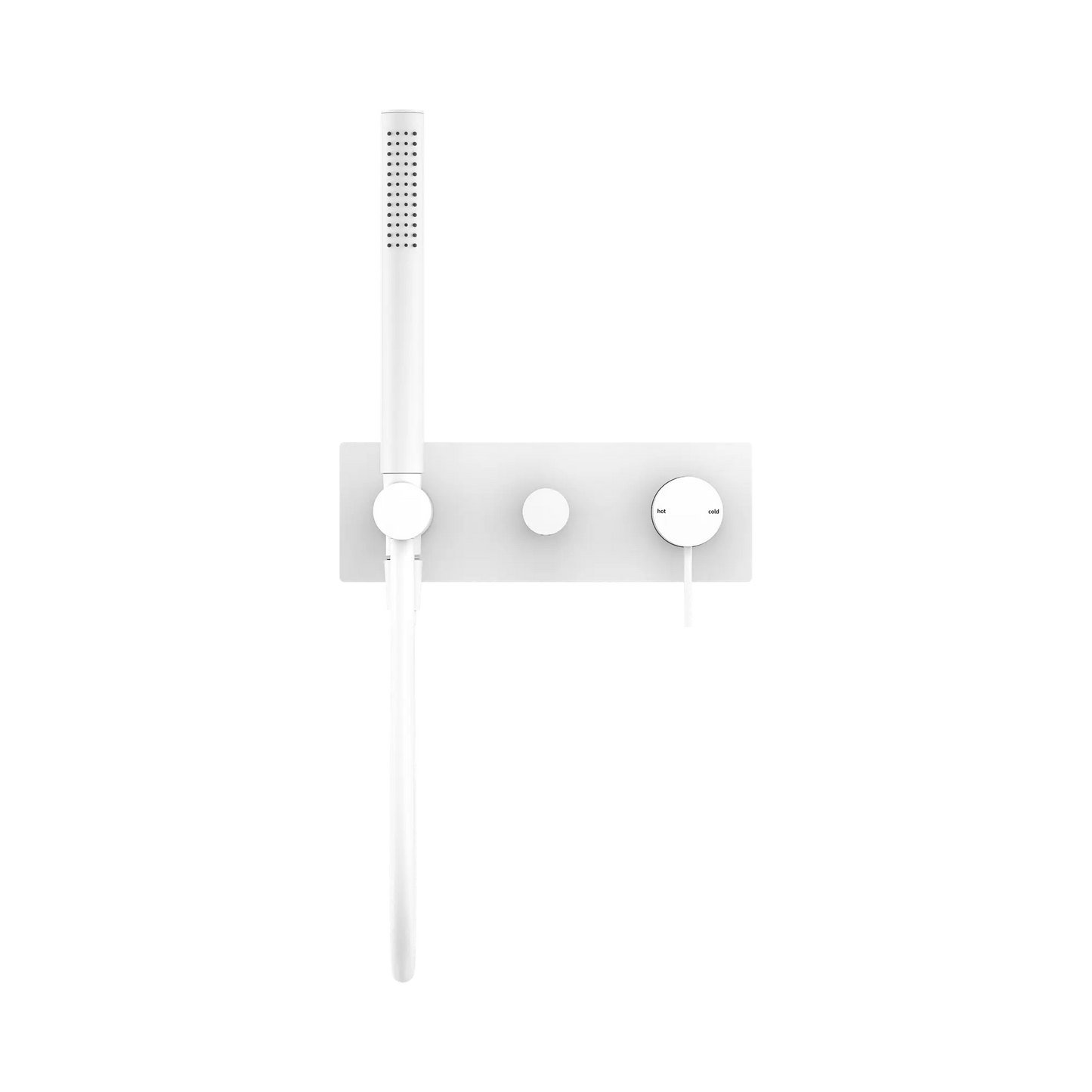 Mecca Shower Mixer With Diverter System Matte White