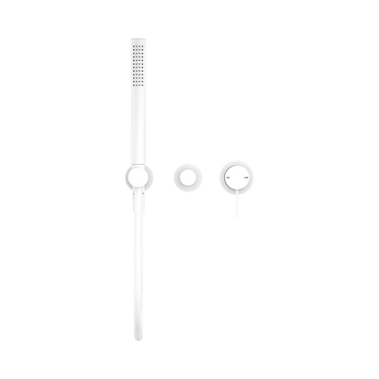 Mecca Shower Mixer With Diverter System Seperate Back Plate Matte White