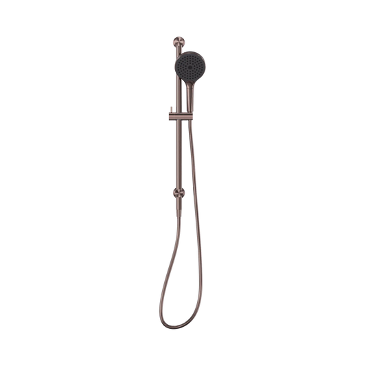 Mecca Shower Rail With Air Shower II Brushed Bronze