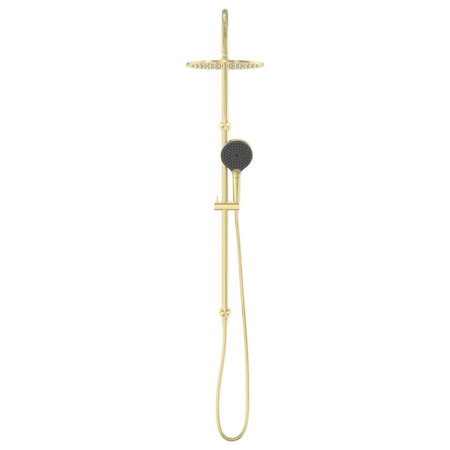 Mecca Twin Shower With Air Shower II Brushed Gold
