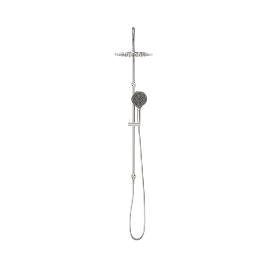 Mecca Twin Shower With Air Shower II Brushed Nickel