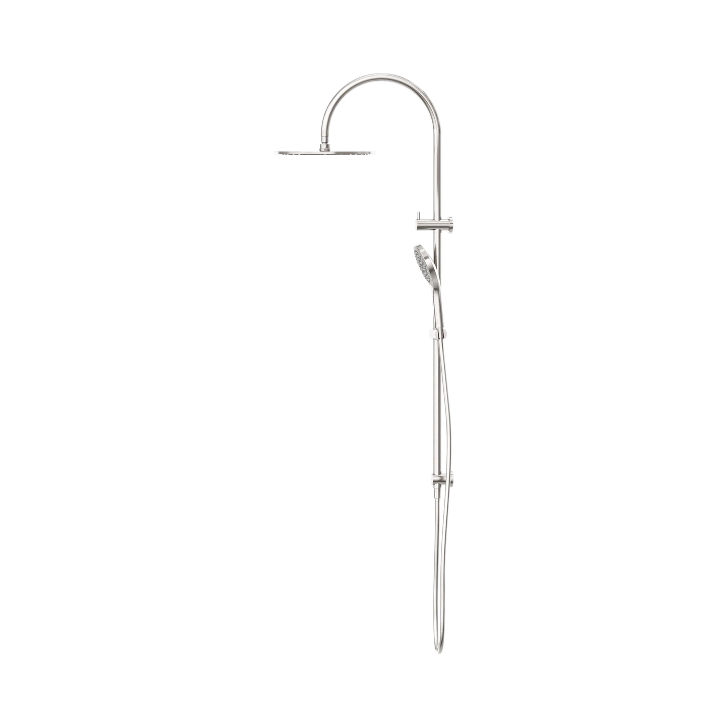 Mecca Twin Shower With Air Shower II Brushed Nickel