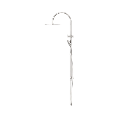 Mecca Twin Shower With Air Shower II Brushed Nickel