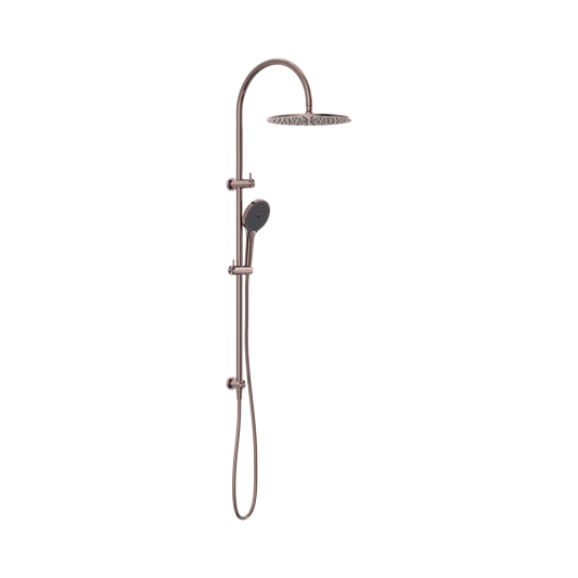 Mecca Twin Shower With Air Shower II Brushed Bronze